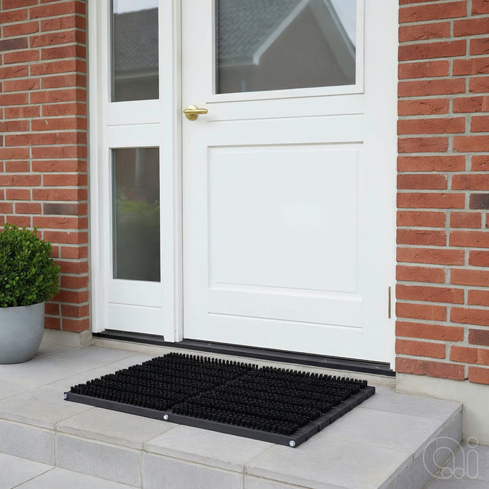 Skrapematte svart 60 x 40 cm